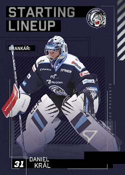 Daniel Kral Liberec Tipsport ELH 2023/24 SportZoo 2. serie Starting LINEUP #SL-31