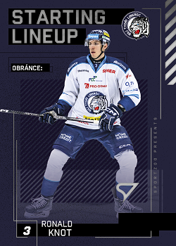 Ronald Knot Liberec Tipsport ELH 2023/24 SportZoo 2. serie Starting LINEUP #SL-32