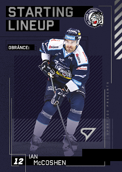 Ian McCoshen Liberec Tipsport ELH 2023/24 SportZoo 2. serie Starting LINEUP #SL-33