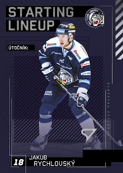 Jakub Rychlovsky Liberec Tipsport ELH 2023/24 SportZoo 2. serie Starting LINEUP #SL-36