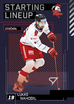 Lukas Nahodil Olomouc Tipsport ELH 2023/24 SportZoo 2. serie Starting LINEUP #SL-47