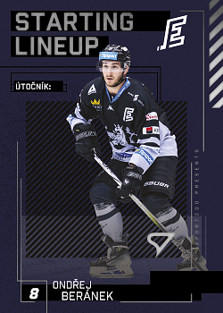Ondrej Beranek Karlovy Vary Tipsport ELH 2023/24 SportZoo 2. serie Starting LINEUP #SL-52