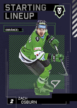 Zach Osburn Mlada Boleslav Tipsport ELH 2023/24 SportZoo 2. serie Starting LINEUP #SL-56