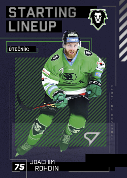 Joachim Rohdin Mlada Boleslav Tipsport ELH 2023/24 SportZoo 2. serie Starting LINEUP #SL-59