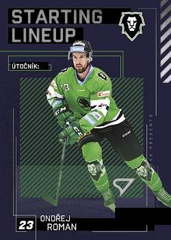 Ondrej Roman Mlada Boleslav Tipsport ELH 2023/24 SportZoo 2. serie Starting LINEUP #SL-60