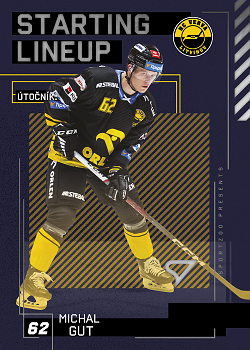 Michal Gut Litvinov Tipsport ELH 2023/24 SportZoo 2. serie Starting LINEUP #SL-64