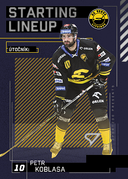 Petr Koblasa Litvinov Tipsport ELH 2023/24 SportZoo 2. serie Starting LINEUP #SL-65
