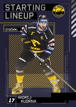 Andrej Kudrna Litvinov Tipsport ELH 2023/24 SportZoo 2. serie Starting LINEUP #SL-66