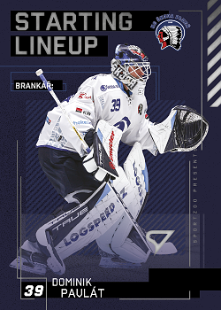Dominik Pavlat Plzen Tipsport ELH 2023/24 SportZoo 2. serie Starting LINEUP #SL-67