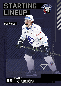 David Kvasnicka Plzen Tipsport ELH 2023/24 SportZoo 2. serie Starting LINEUP #SL-68