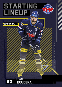 Milan Doudera Ceske Budejovice Tipsport ELH 2023/24 SportZoo 2. serie Starting LINEUP #SL-74