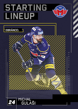 Michal Gulasi Ceske Budejovice Tipsport ELH 2023/24 SportZoo 2. serie Starting LINEUP #SL-75