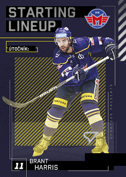 Brant Harris Ceske Budejovice Tipsport ELH 2023/24 SportZoo 2. serie Starting LINEUP #SL-76