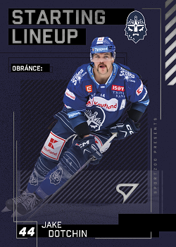 Jake Dotchin Kladno Tipsport ELH 2023/24 SportZoo 2. serie Starting LINEUP #SL-80