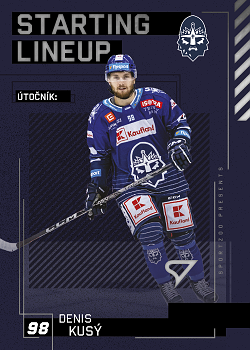 Denis Kusy Kladno Tipsport ELH 2023/24 SportZoo 2. serie Starting LINEUP #SL-83