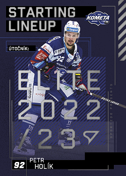 Petr Holik Kometa Brno Tipsport ELH 2023/24 SportZoo 2. serie Starting LINEUP #SL-89