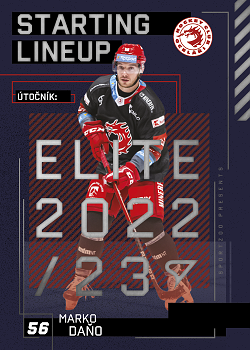 Marko Dano Trinec Tipsport ELH 2023/24 SportZoo 2. serie Starting LINEUP #SL-90