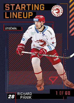 Richard Panik Trinec Tipsport ELH 2023/24 SportZoo 2. serie 	Starting LINEUP 2nd PERIOD /60 #SL-04