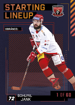 Bohumil Jank Hradec Kralove Tipsport ELH 2023/24 SportZoo 2. serie 	Starting LINEUP 2nd PERIOD /60 #SL-09