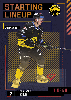 Kristaps Zile Litvinov Tipsport ELH 2023/24 SportZoo 2. serie 	Starting LINEUP 2nd PERIOD /60 #SL-63