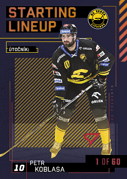 Petr Koblasa Litvinov Tipsport ELH 2023/24 SportZoo 2. serie 	Starting LINEUP 2nd PERIOD /60 #SL-65