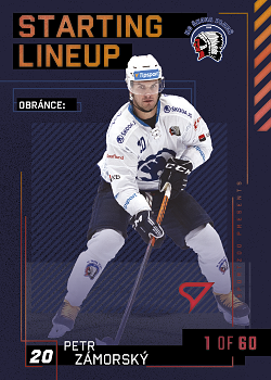 Petr Zamorsky Plzen Tipsport ELH 2023/24 SportZoo 2. serie 	Starting LINEUP 2nd PERIOD /60 #SL-69