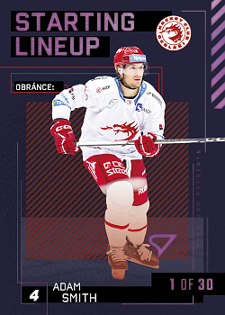 Adam Smith Trinec Tipsport ELH 2023/24 SportZoo 2. serie 	Starting LINEUP 3rd PERIOD /30 #SL-03