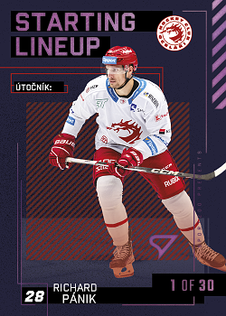 Richard Panik Trinec Tipsport ELH 2023/24 SportZoo 2. serie 	Starting LINEUP 3rd PERIOD /30 #SL-04