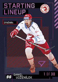 Daniel Vozenilek Trinec Tipsport ELH 2023/24 SportZoo 2. serie 	Starting LINEUP 3rd PERIOD /30 #SL-06