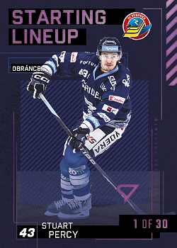 Stuart Percy Vitkovice Tipsport ELH 2023/24 SportZoo 2. serie 	Starting LINEUP 3rd PERIOD /30 #SL-21
