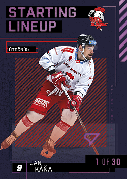 Jan Kana Olomouc Tipsport ELH 2023/24 SportZoo 2. serie 	Starting LINEUP 3rd PERIOD /30 #SL-46