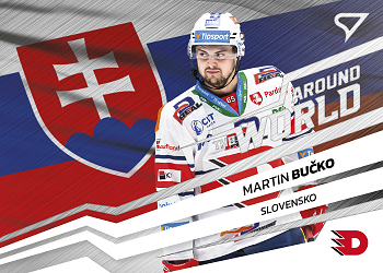 Martin Bucko Pardubice Tipsport ELH 2023/24 SportZoo 2. serie Around the World #AW-09