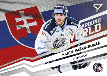 Martin Fasko-Rudas Liberec Tipsport ELH 2023/24 SportZoo 2. serie Around the World #AW-21