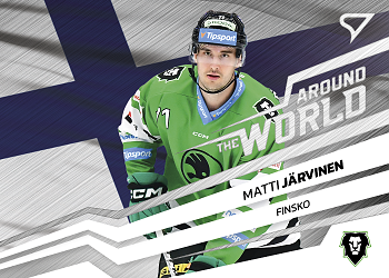 Matti Jarvinen Mlada Boleslav Tipsport ELH 2023/24 SportZoo 2. serie Around the World #AW-33