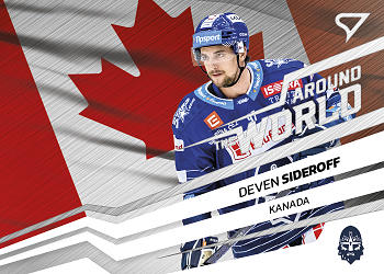 Deven Sideroff Kladno Tipsport ELH 2023/24 SportZoo 2. serie Around the World #AW-44