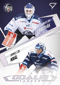 David Hrenak Daniel Kral Liberec Tipsport ELH 2023/24 SportZoo 2. serie Goalie Tandem #GT-06