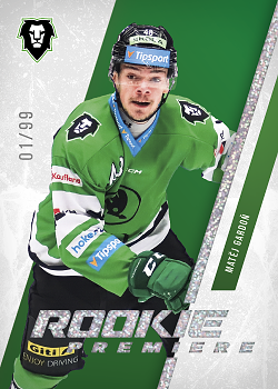 Matej Gardon Mlada Boleslav Tipsport ELH 2023/24 SportZoo 2. serie Rookie Premiere /99 #RP-21