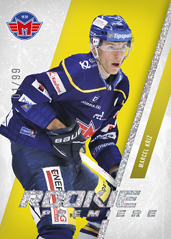 Marcel Kriz Ceske Budejovice Tipsport ELH 2023/24 SportZoo 2. serie Rookie Premiere /99 #RP-26