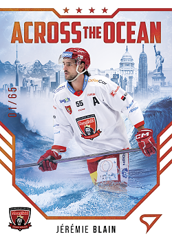 Jeremie Blain Hradec Kralove Tipsport ELH 2023/24 SportZoo 2. serie Across the Ocean /65 #AO-03