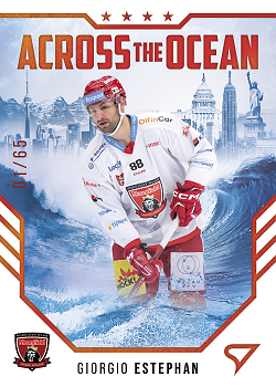 Giorgio Estephan Hradec Kralove Tipsport ELH 2023/24 SportZoo 2. serie Across the Ocean /65 #AO-04