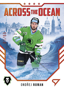 Ondrej Roman Mlada Boleslav Tipsport ELH 2023/24 SportZoo 2. serie Across the Ocean /65 #AO-13