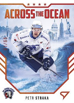 Petr Straka Plzen Tipsport ELH 2023/24 SportZoo 2. serie Across the Ocean /65 #AO-15