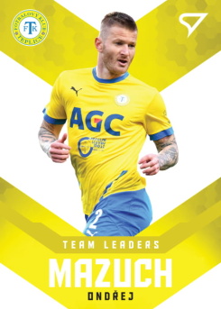 Ondrej Mazuch Teplice SportZoo FORTUNA:LIGA 2020/21 2. serie Team Leaders #TL-31