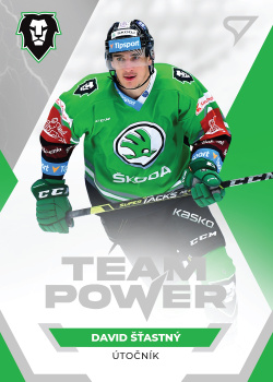 David Stastny Mlada Boleslav Tipsport ELH 2021/22 SportZoo 1. serie Team Power #TP-12