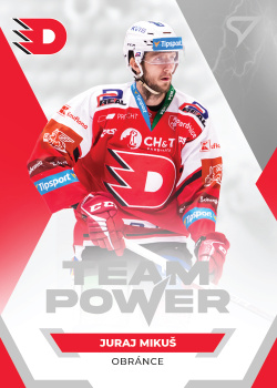 Juraj Mikus Pardubice Tipsport ELH 2021/22 SportZoo 1. serie Team Power #TP-16