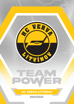 HC VERVA Litvinov Litvinov Tipsport ELH 2021/22 SportZoo 1. serie Team Power #TP-35