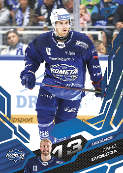 Denis Svoboda Kometa Brno Tipsport ELH 2025/26 SportZoo 2. serie Azure Blue #256
