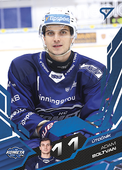Adam Boltvan Kometa Brno Tipsport ELH 2025/26 SportZoo 2. serie Azure Blue #257