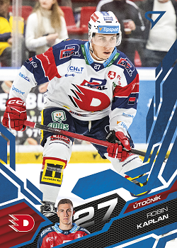 Robin Kaplan Pardubice Tipsport ELH 2025/26 SportZoo 2. serie Azure Blue #265