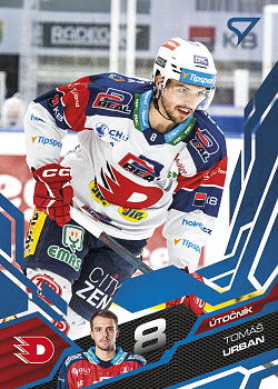 Tomas Urban Pardubice Tipsport ELH 2025/26 SportZoo 2. serie Azure Blue #268